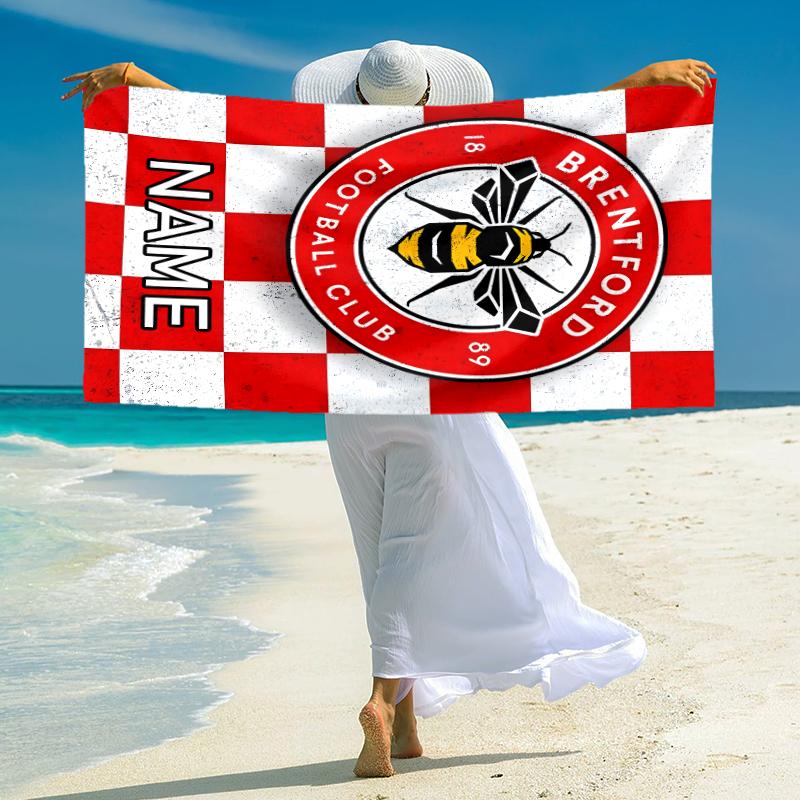 Personalized "Juventus FC Logo Art" Beach Towel Microfiber Beach Towel Thin Absorbent for Beach Swimming Yoga Bath Sports. 0910121