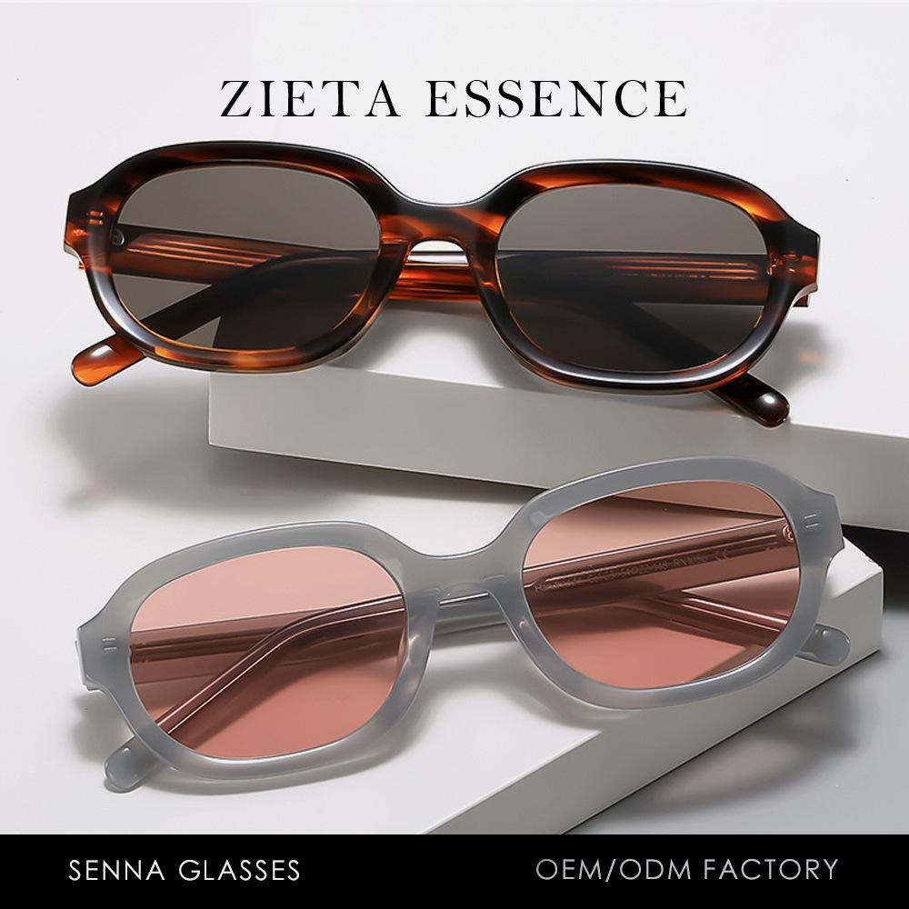 Nylon Retro Oval G Plate Sunglasses Jelly Tortoiseshell Quality Street Sunglasses