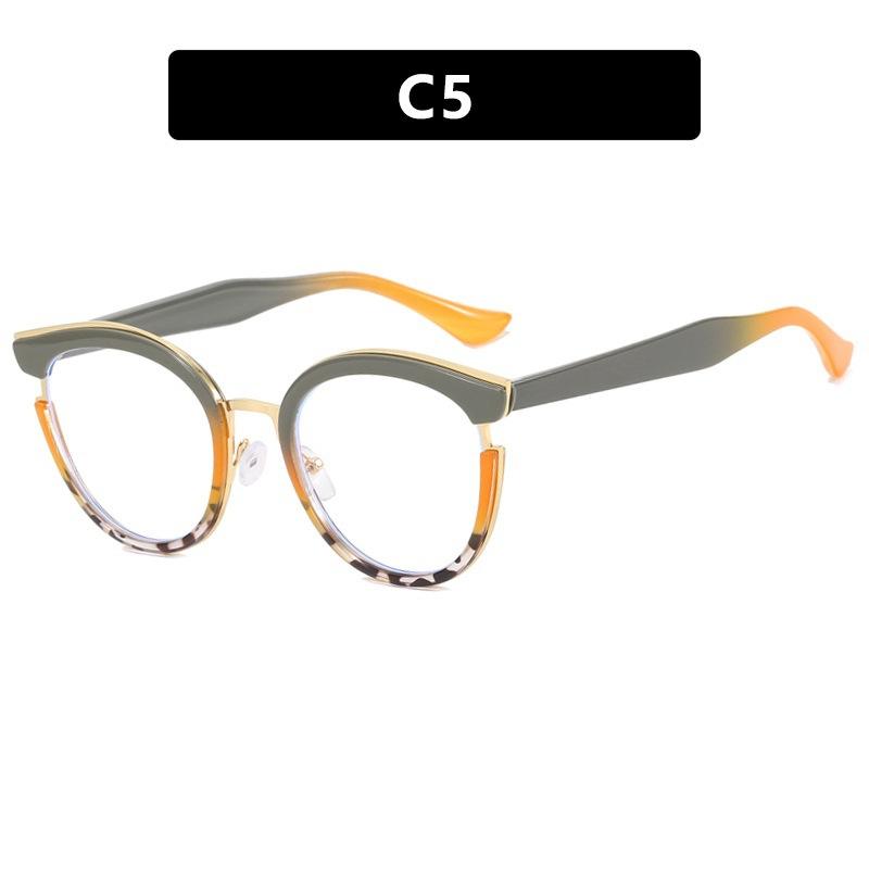New light luxury anti-blue glasses, classic workplace commuting, daily plain and versatile flat glasses