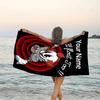1pc Pennywise1 Beach Towel with Custom Name, Beach/Swimming/Bath/Picnic/Camping Towel, Suitable for Seaside Beaches