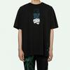 Off-White Dripping Arrows Short Sleeve Over T-Shirt Black Men Tops Black White OMAA038R201850051001