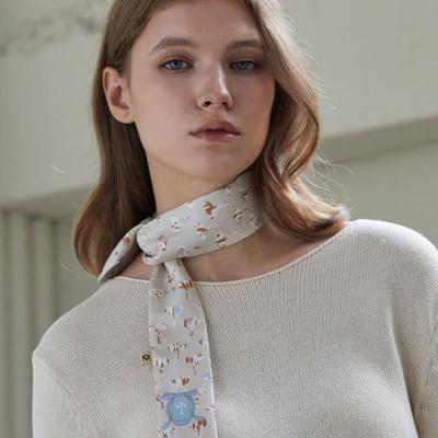 ANA MAISON Cocoma Twilly Silk Scarf [PMT-1416]