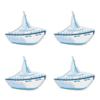 10pcs Luxury Cruise Ship Embroidery Patch Sea Trip Blue Whale Iron On Patches For Clothes Jackets Backpack Sew Stickers Badge 