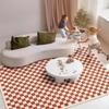 Modern Minimalist Plaid Carpet Mechanical Washable Floor Mats Non-slip Sofa Table Area Rugs for Home Bedroom Living Room Decor