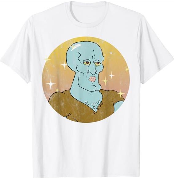 

SpongeBob SquarePants Handsome Squidward Portrait T-shirt size S-5XL Unisex T-Shirt S