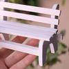 Miniature Park Bench Realistic Tiny Wooden Garden Seats for Micro Landscape Dollhouse Fairy Garden Accessory