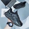 Fashion Running Sports Shoes 2024 Autumn New Arrivals Men Platform Sneakers Breathable Black Mesh Casual Shoes Zapatillas Hombre