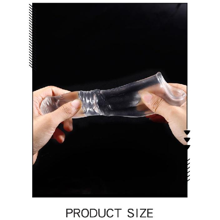 Vibrator Penis Sleeve Horse Dildo Reusable Condom Cock Ring Dildos Delay Penis Extender Dick Enlarger Sexy Toys For Men Sex