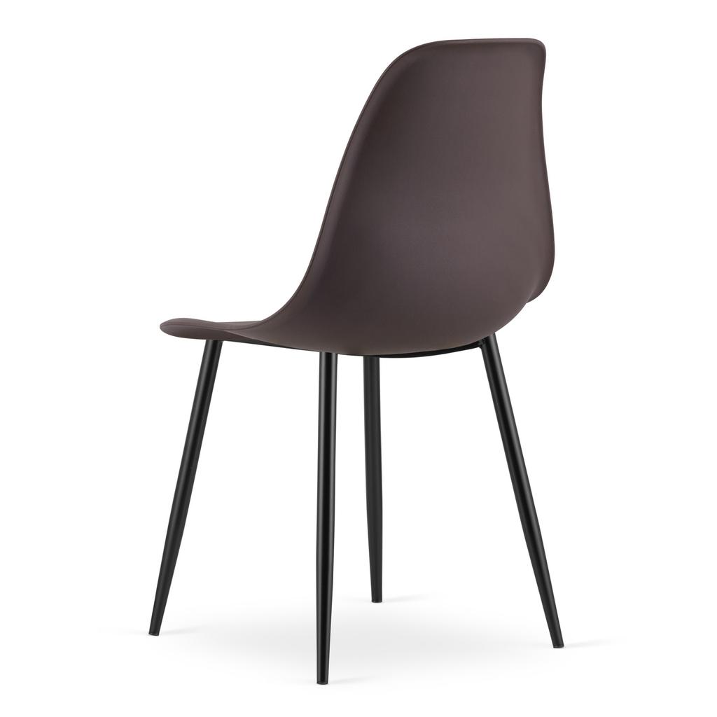 WAT chair coffee / black legs x 1
