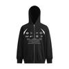 Unisex Oversized Hooded Zip-Up Sweatshirt With Streetwear Print Cotton Blend Winter Warm Casual Jacket