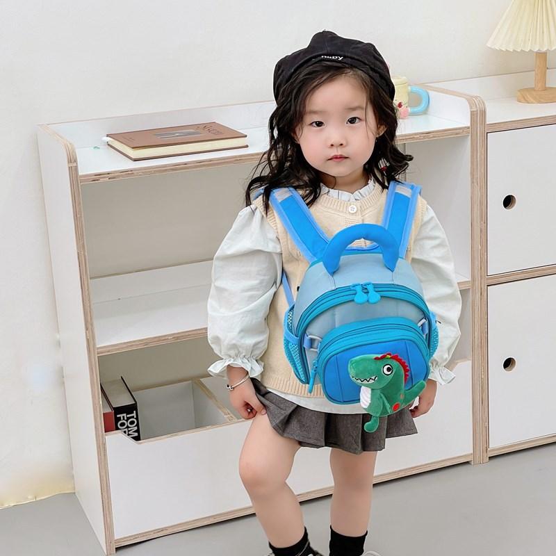 Cartoon Little Dinosaur Boys And Girls Backpack Kindergarten Student Schoolbag Cute Baby Elephant Children'S Backpack