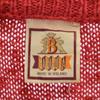 BARACUTA Linen Blend Long sleeve cotton knit L Red series sweater Men's Used