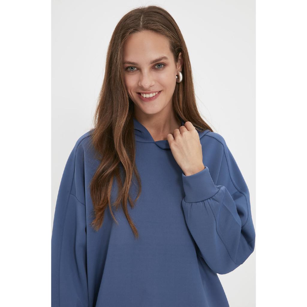 Mint Hooded Diver/scuba Knitted Sweatshirt Tctaw22tw0151