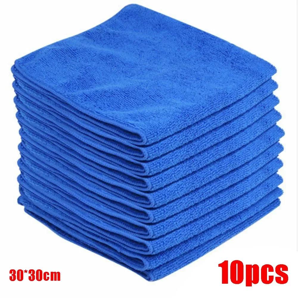 1-20Pcs Microfiber Towels Car Wash Drying Cloth Towel Household Cleaning Cloths Auto Detailing Polishing Cloth Home Clean Tools