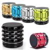 Sleek Bluetooth Wireless Portable Mini Speaker With Metal Steel Finish And Fm Radio