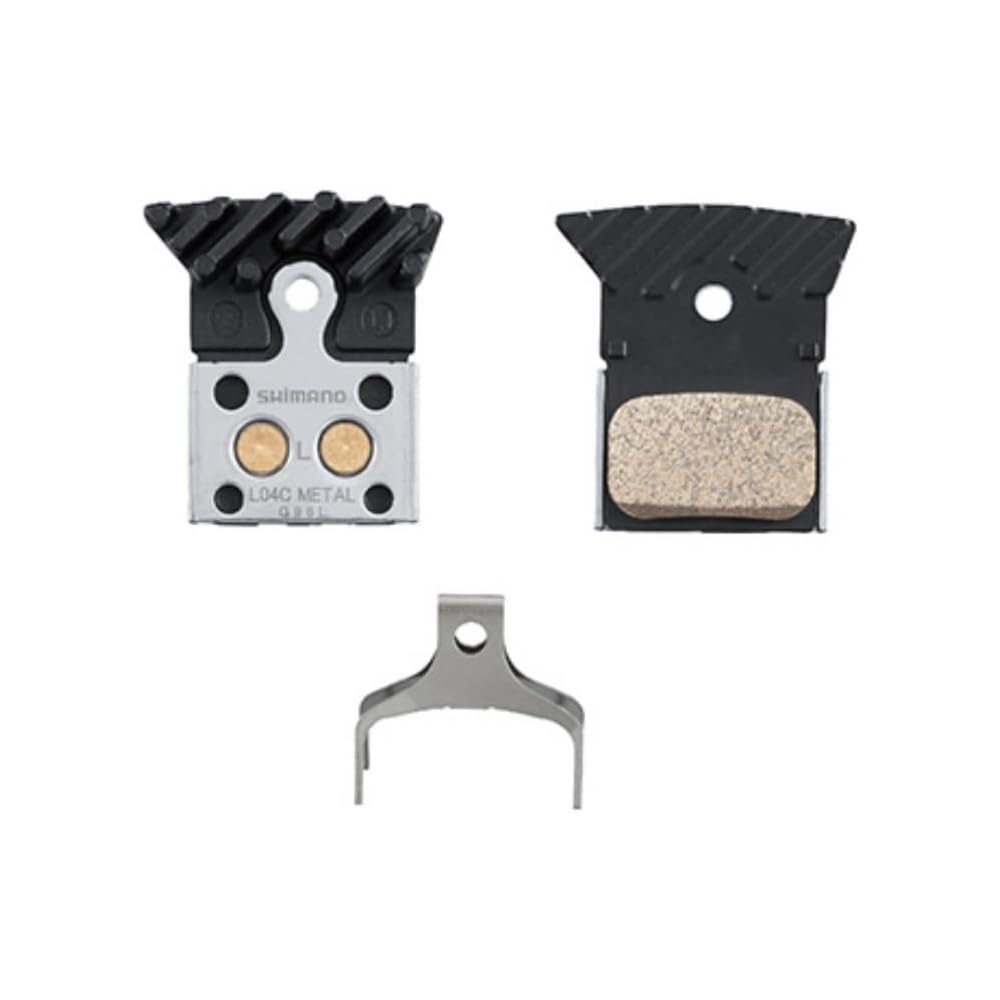 Shimano L04C Metal Disc Brake Pads with Fin for Bicycle Maintenance