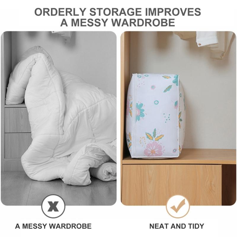 PEVA Multiple Use Storage Bag Sturdy Zippered Organizers for Bedding Clothes Travel Items