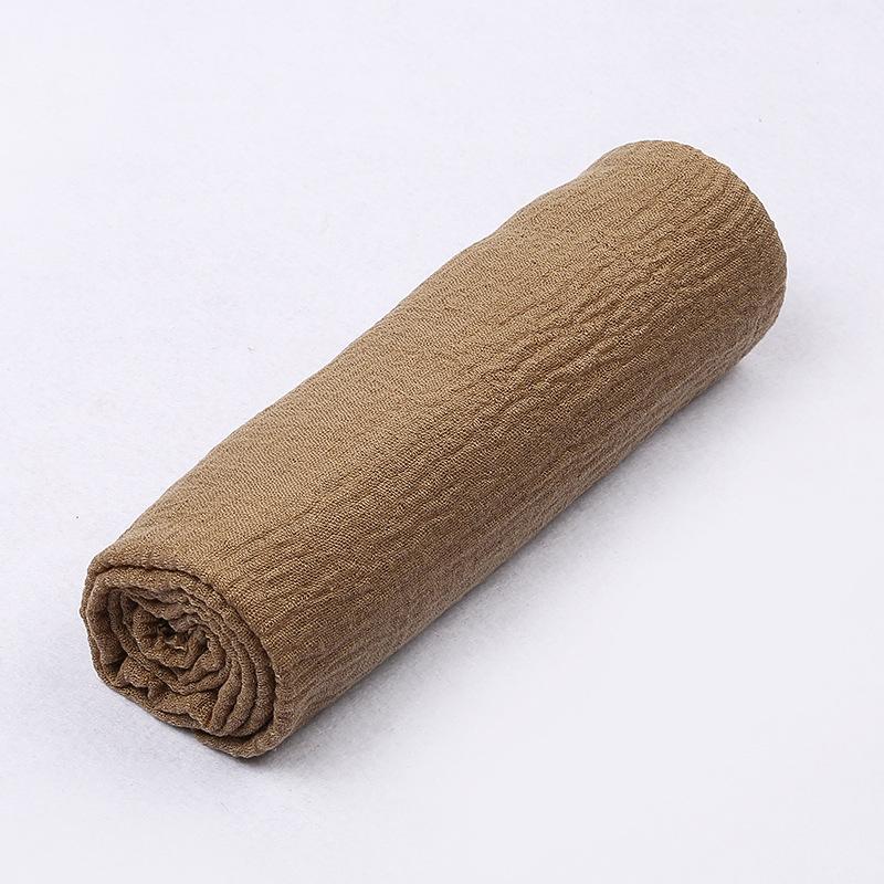 180*90cm Women Muslim Crinkle Hijab Scarf Femme Musulman Cotton Linen Solid Headscarf Islamic Hijab Shawls and Wraps