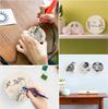 Wooden scrapbook plywood circles 50pcs Wheel for painting and decorating 5cm