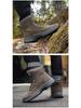 Men's Winter Plus Size High-Top Cotton Snow Boots - Thick Sole, Waterproof, Fleece-Lined for Extra Warmth