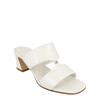 Salvatore Ferragamo Tot 55 Patent Leather Sandals White