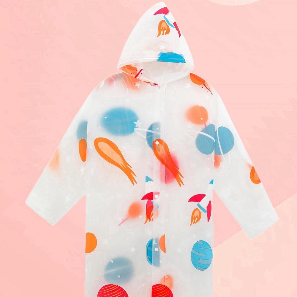 Kinder Regenmantel für Mädchen Jungen Cartoon Kleinkind Regenbekleidung Kinder Transparent Wasserdicht Regenjacke Meerjungfrau Poncho