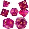 Game Toys Family Party Sparkles Desktop Polyhedral Dice Set Star Shine Dice Set Dice Galaxy Dice