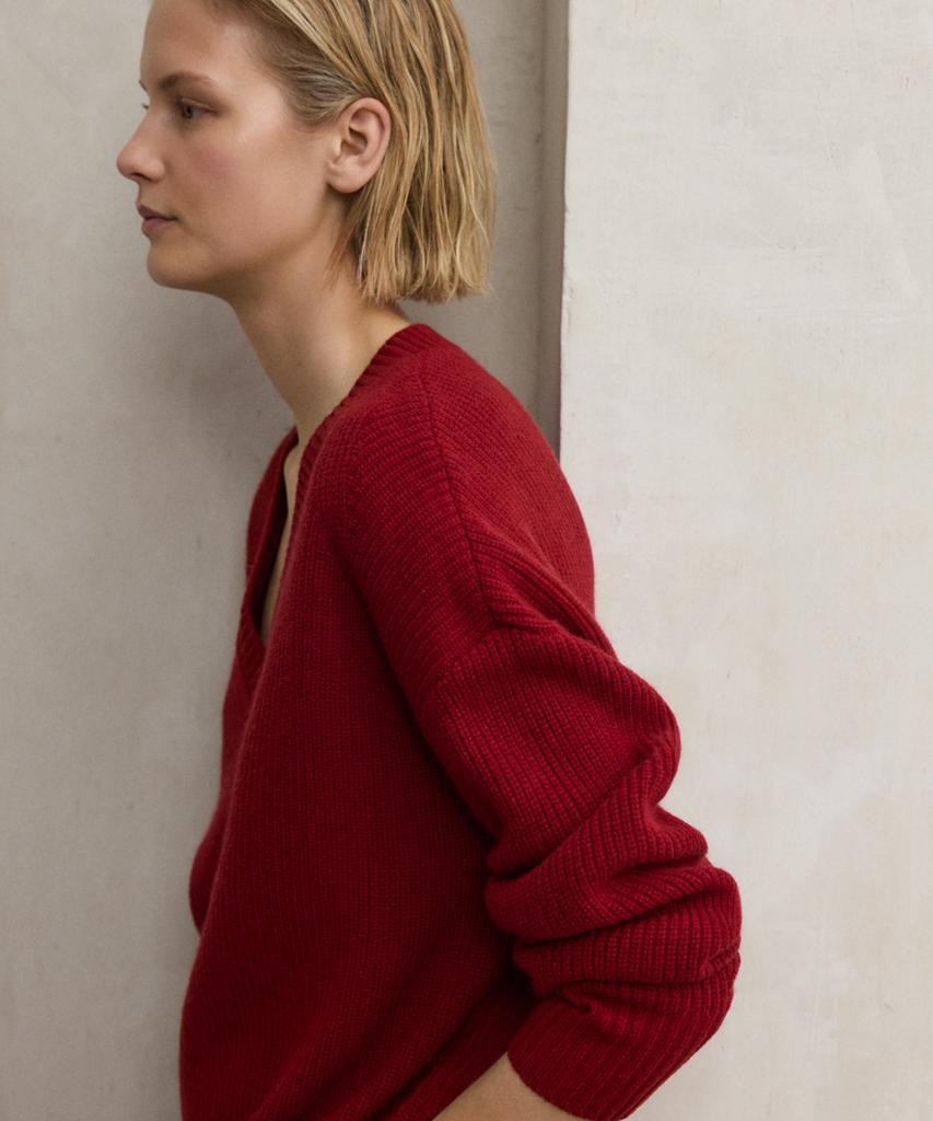 Ekoalpeu Women'S Red Azalea Sweater