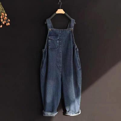 Dames Bretels Grote Maten, Herfst Jeans, Zomer Overalls, Zomer Losse Eendelige Broek, Casual Negenpuntsbroek