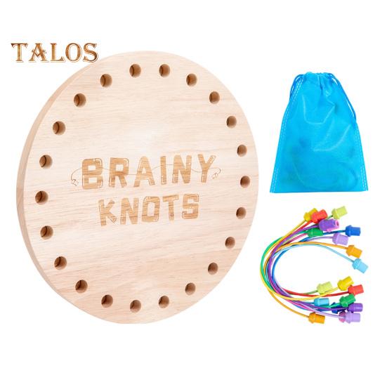 

1 набор для детей, игра по распутыванию веревок, деревянные скрученные веревочные узлы, настольная игра, логическое мышление, интерактивная обучающая красочная эластичная веревка, распутывающая игрушку A
