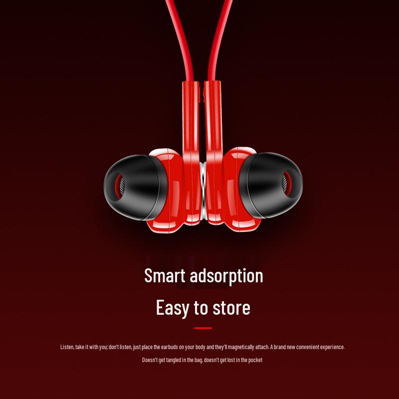 Wireless Dual-Ear Bluetooth Earphones with Ear-Hook Neckband for Apple & Huawei - Ideal for Running & Sports
