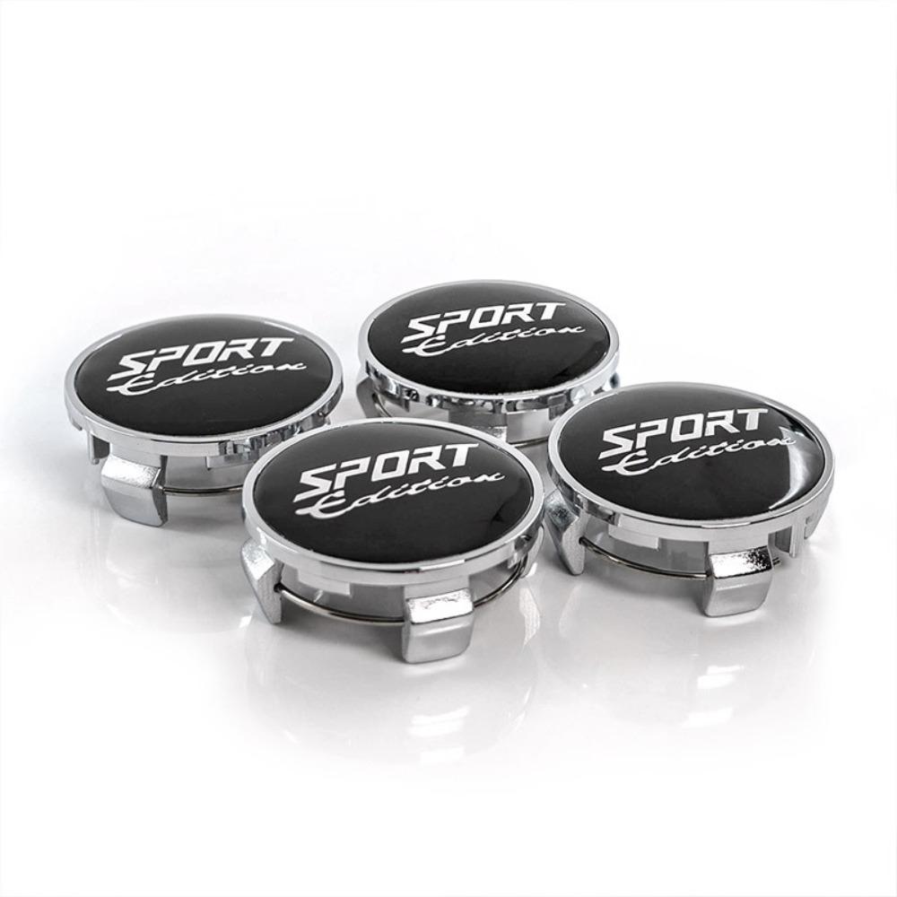 4pcs 62MM (56MM I.D) Sport Edition Logo Emblem Car Wheel Center Caps Car Accessories for Toyota Wheels Rim Hubcaps Cover Replace