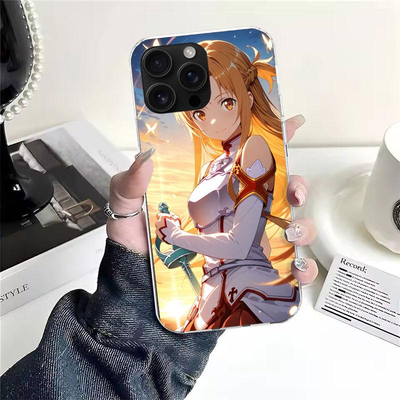 Anime Sword Art Online SAO Soft Phone Case For IPhone 11 17 Air 16E 16 Pro Max 15 + 14 Plus 13 Mini 12 Apple 7 SE 8 Fundas Coque