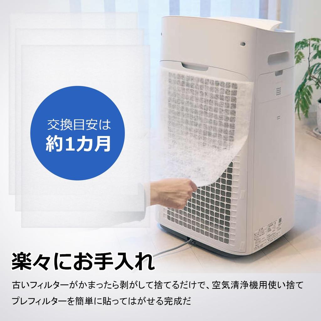 Air Purifier Replacement Filter FZ-PF80F1 Compatible 24 Pack Disposable for Sharp KI-LS70 KI-LX75 FU-A80