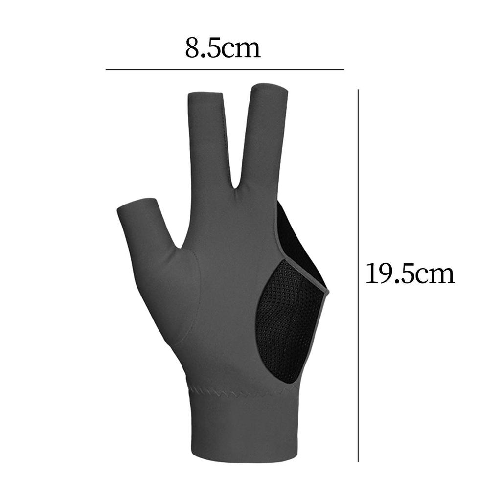 3 Finger Billiards Glove Pool Cue Glove Right Hand Shooters Snooker Half Finger Indoor Game Show Glove Three Fingers Glove
