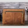 Genuine Leather Laptop Sleeve For MacBook Pro 14 Large Inner Pocket Shockproof