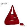Foldable Travel Organizer Shoulder Bag for Women, Durable PU And Nylon Large Capacity Tote Handbag Bag, Lightweight Portable Shopping Daily Commuting