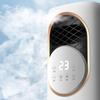 Mesh Grille Touch Buttons Freestanding Air Cooling Unit Fan Cylindrical Body