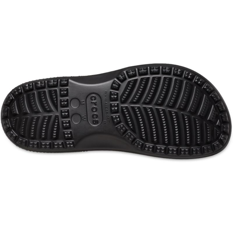 Crocs Flat Heel Short Boots Unisex Black