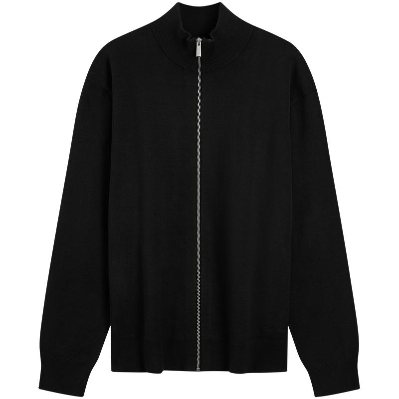 

Calvin Klein Business Casual Embroidered Zip Collar Knit Sweater Men sweater 4LD373G M