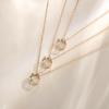 FANCIME 18K Pink Gold Natural Diamond Necklace for April Birthstone Star Gift Perfect for and More Women, Design, Wrapped, Mother's Day, Christmas,