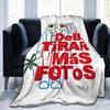 Coperta di Flanella Bad Bunny DTMF Coperte Plaid Divertenti per Letto Divano Divano Pezzo di Tappeto 125*100cm,