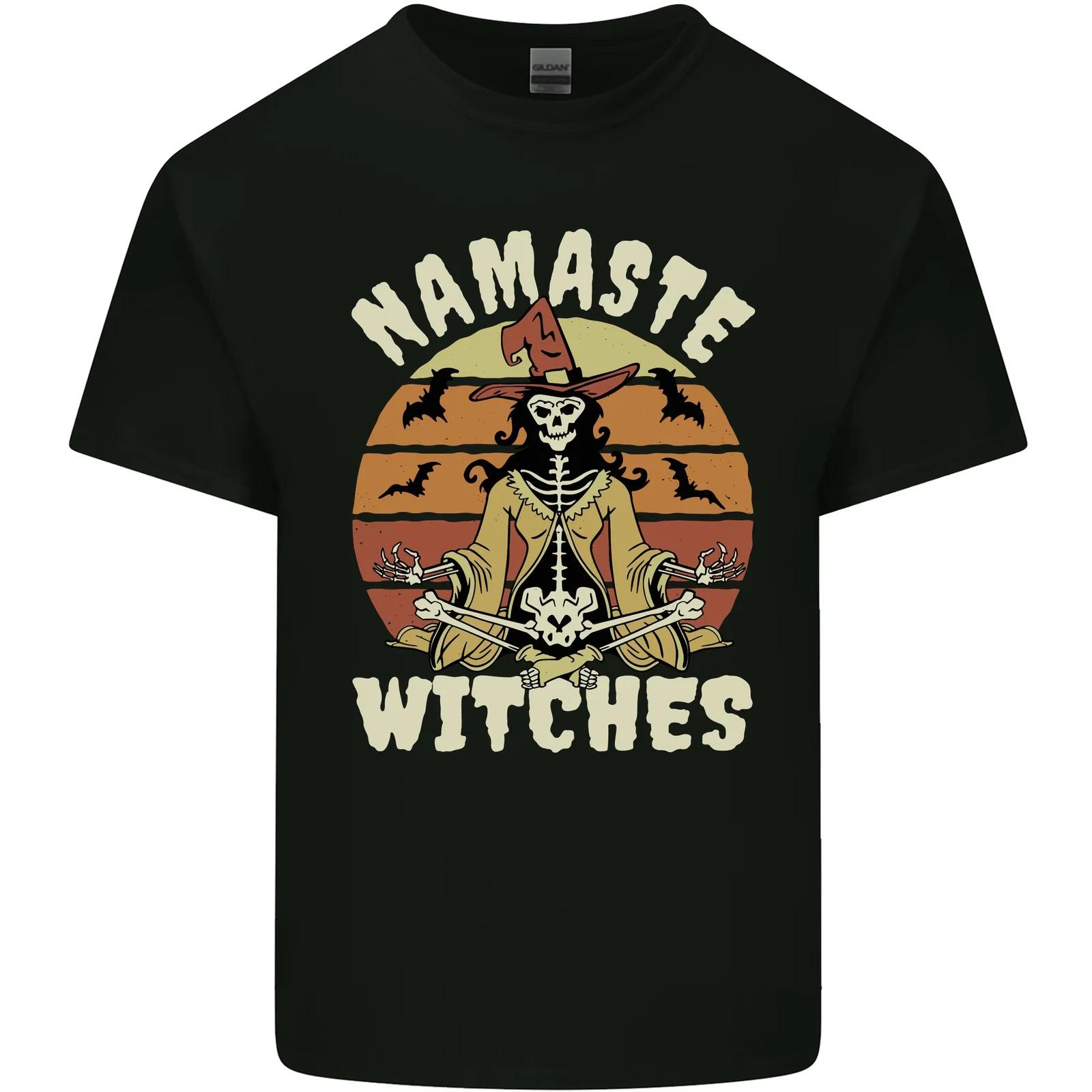 

Namaste Witches Funny Halloween Kids T-Shirt Childrens S