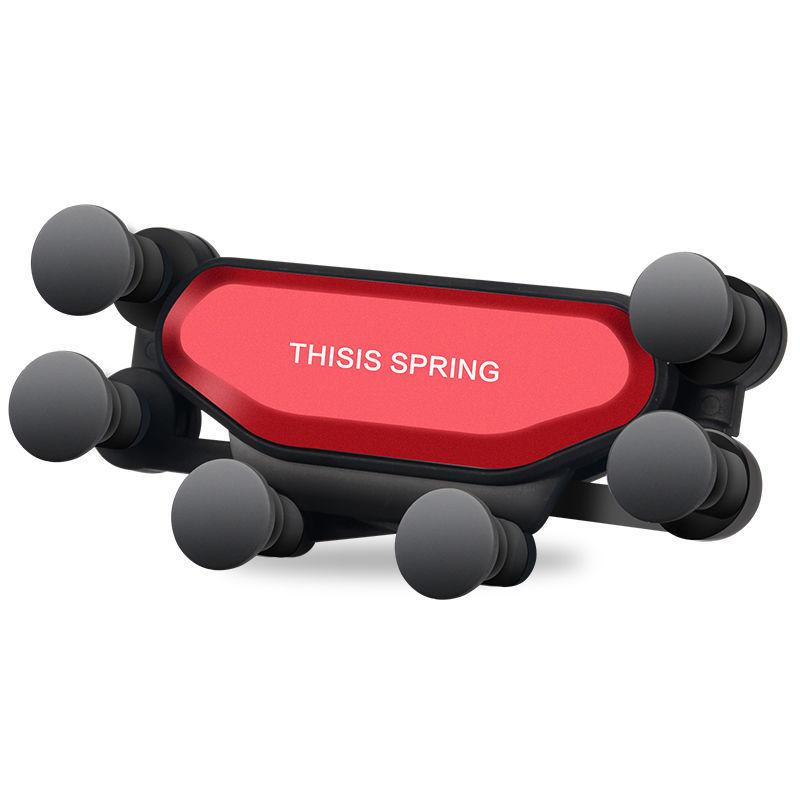 

Gravity Car Phone Holder Universal Car Air Vent Mount Auto-Grip Stable 360 Degree Rotatable Phone Mount Car Interior Accessories красный