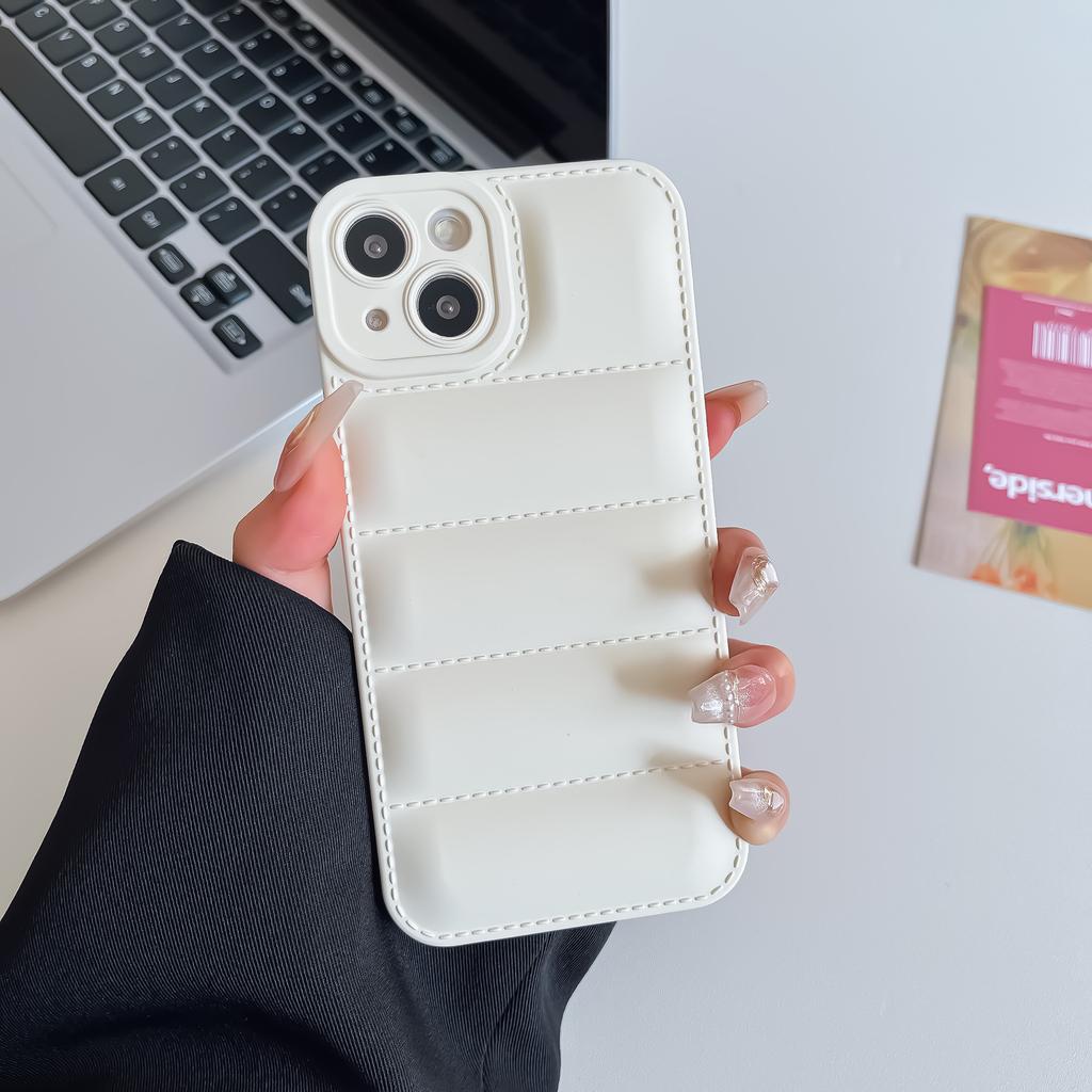Applicable To Iphone15 Mobile Phone Case TPU Liquid 14 Pro Down Jacket Apple 13 All-inclusive Anti-drop 12 Protective Case