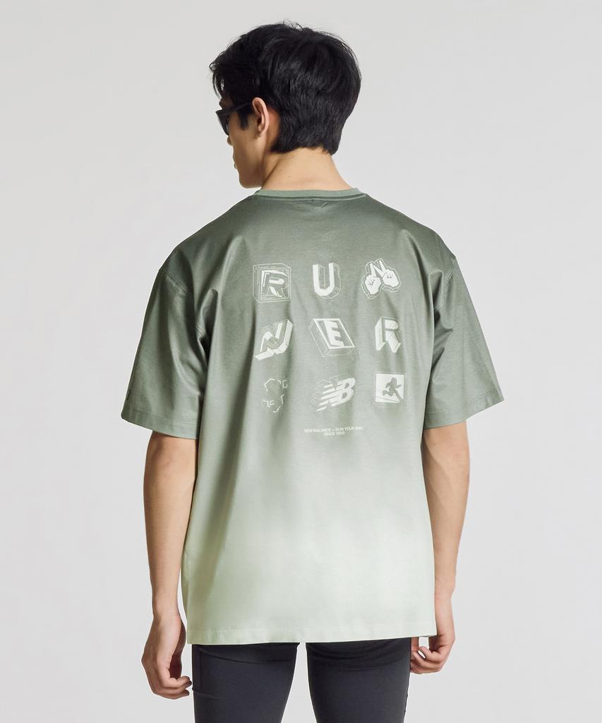 Nyuballanseu Nbneg25423 / Uni Rc Frozen Pictogram Short Sleeve T-Shirt (Light Khaki)