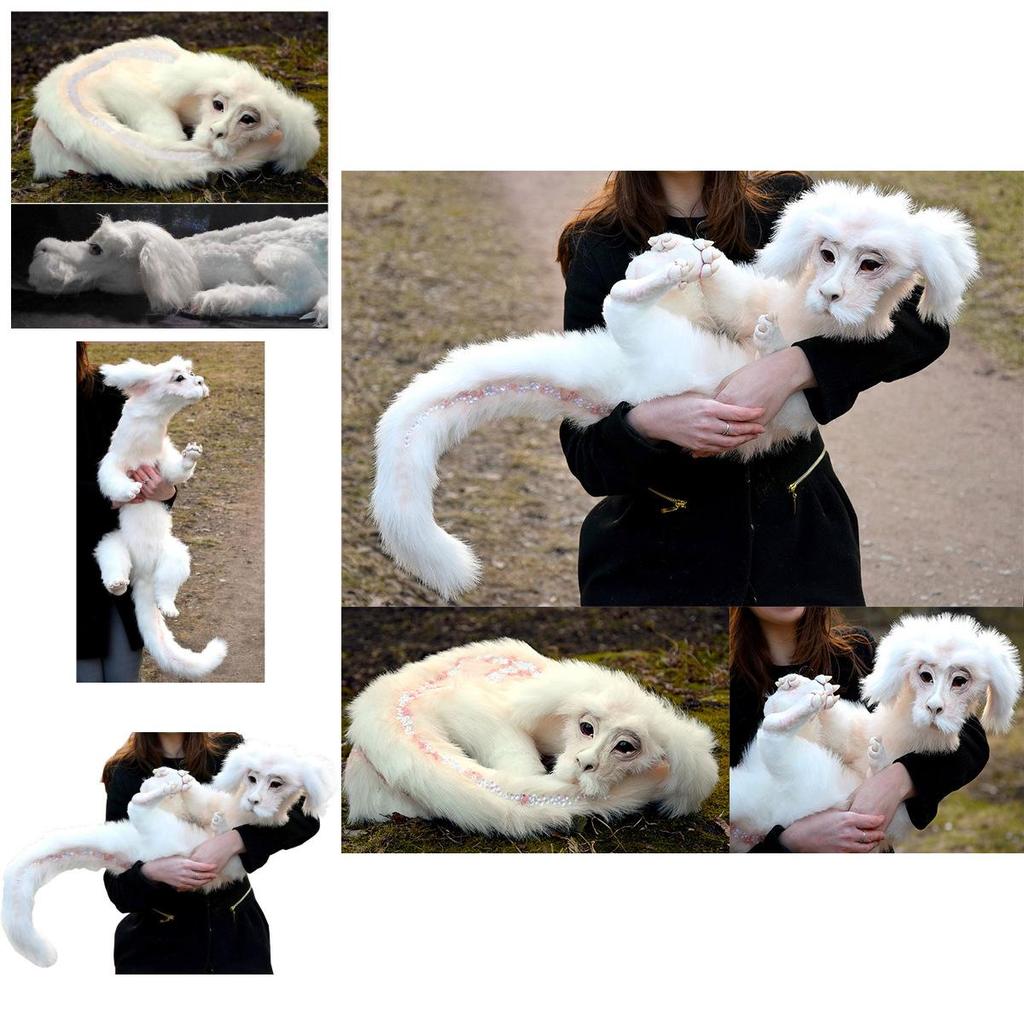 Falkor From The Neverending Story Plush Lucky Dragon Toy Pp Cotton Filling Home Decor Kids Gift