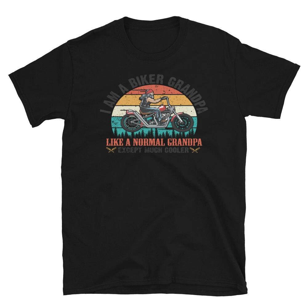 Chopper Cruiser Motorbike Biker T-Shirt Grandpa Biker T-Shirt XXL