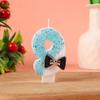 Number Shape Birthday Candle with Decorative Bow Tie Design for Cake Decoration Children Baking Party Supplies 0 To 9 Digit Candles