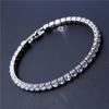 4mm Cubic Zirconia Tennis Bracelet Iced Out Chain Bracelets For Women Men Silver Color Men Bracelet CZ Chain Homme Jewelry